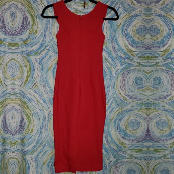 Rock Steady Red Wiggle Dress - Picture 3 of 5
